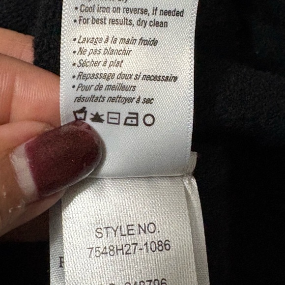 Paige black wool turtleneck with open chest detail. Long sleeve sweater. - Picture 15 of 16